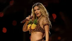 En la foto: KarolG en Brasil